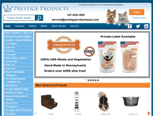 Tablet Screenshot of prestigeproductseast.com